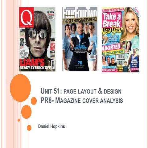 Magazine cover analysis