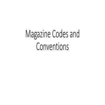 Magazine  conventions