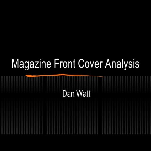 Magazine cover presentation finished