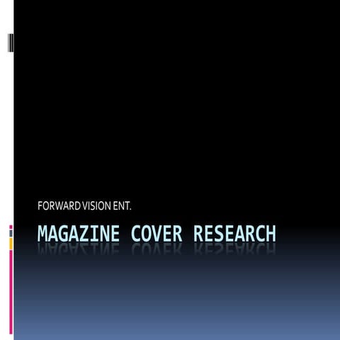 Magazine cover research