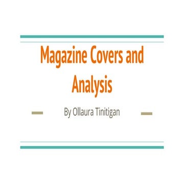 Magazine cover analysis | PPTX