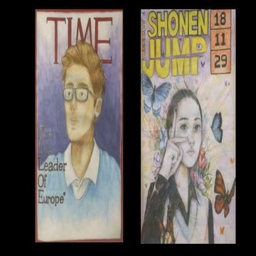 Magazine cover self portrait