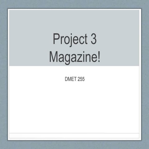 Magazine elements