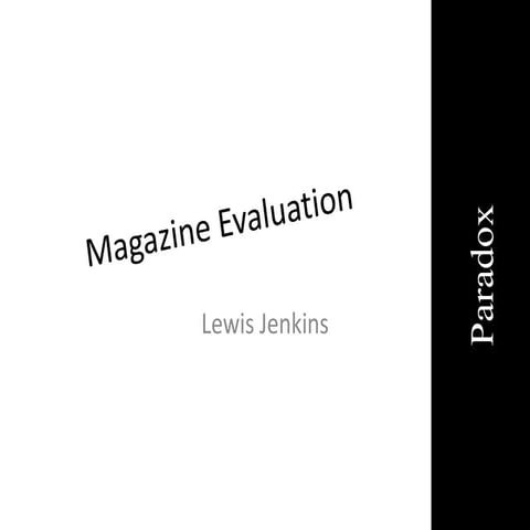 Magazine Evaluation