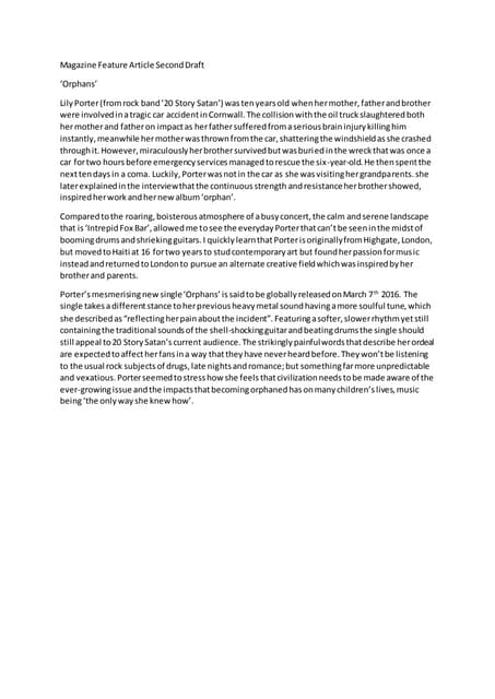 Editing process of final idea for feature article image | DOCX