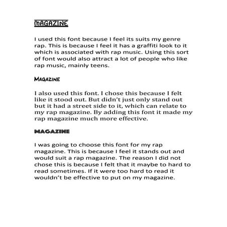 Magazine font analysis | PDF