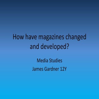 Magazine History Visual Presentation