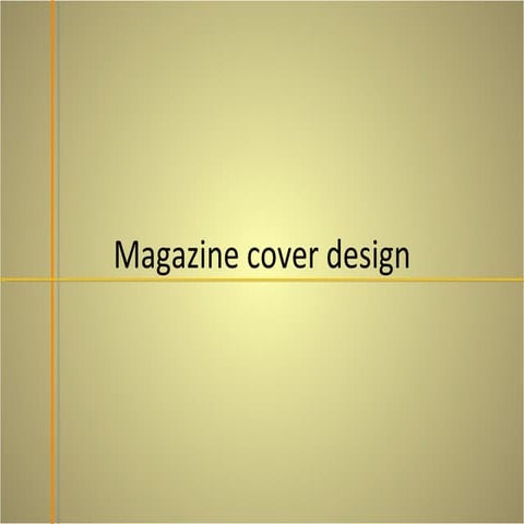 magazine cover design