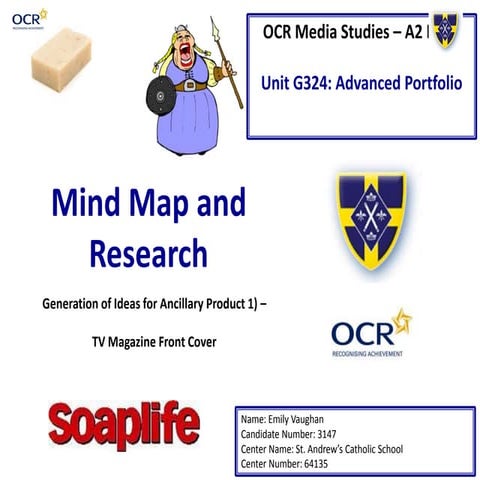 Magazine mind map   template