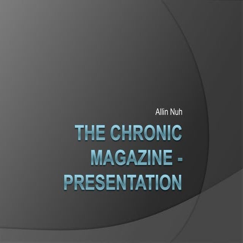 Magazine presentation