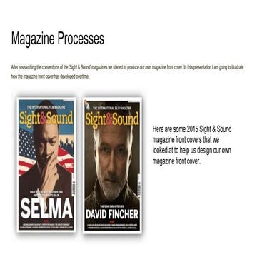 Magazine process