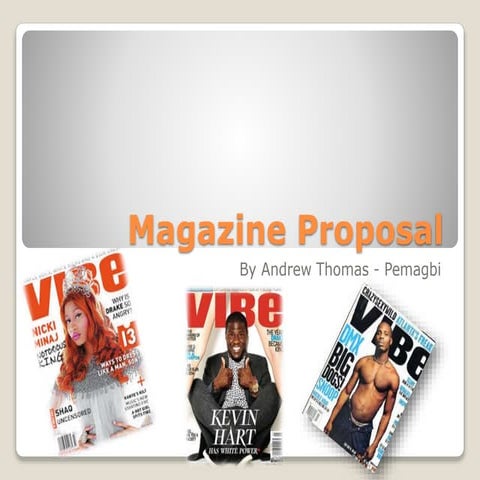 Magazine proposal