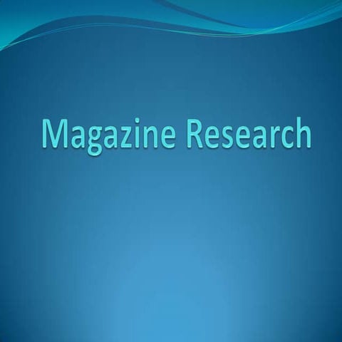 Writing for magazine | PPTX