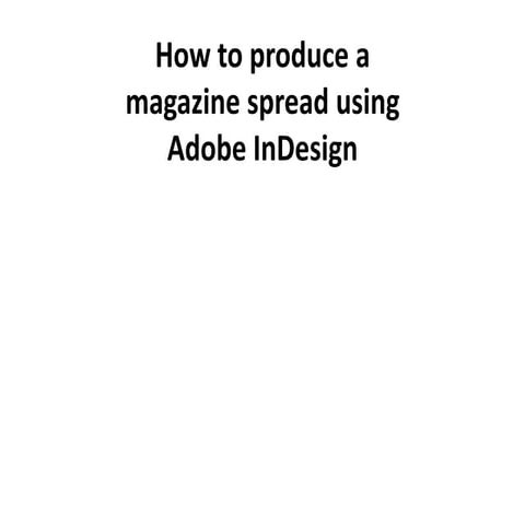 Magazine tutorial
