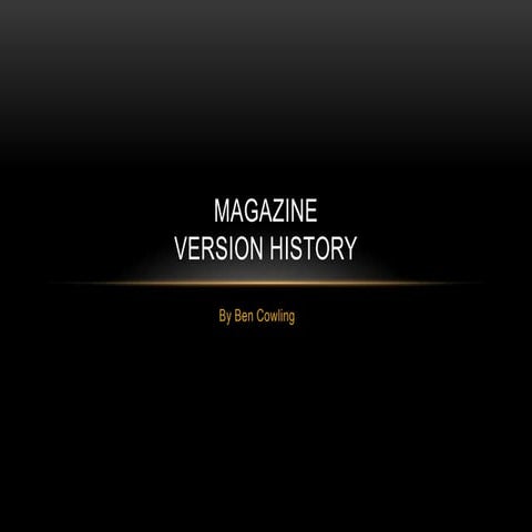 Magazine history timeline | PPTX