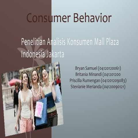 CONSUMERS BEHAVIOUR | PPT