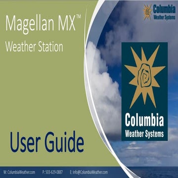 User Guide: Pulsar™ Weather Station (Columbia Weather Systems) | PDF