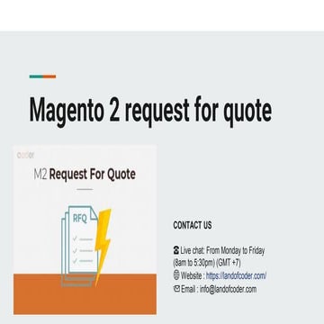 Magento 2 Request For Quote | PPT