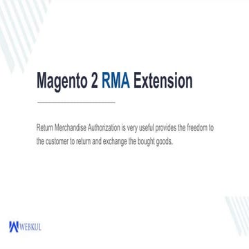 Magento 2 RMA Extension