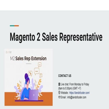 Magento 2 Sales Representative