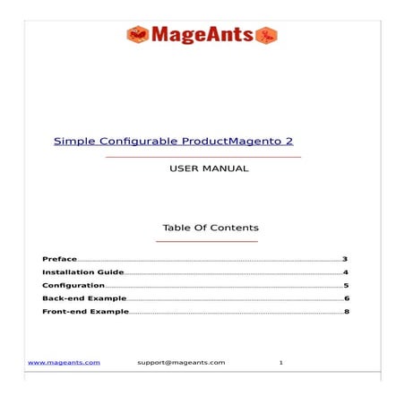 Magento 2 Simple Configurable Products by MageAnts Team