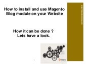 Magento Blog Extension By FME