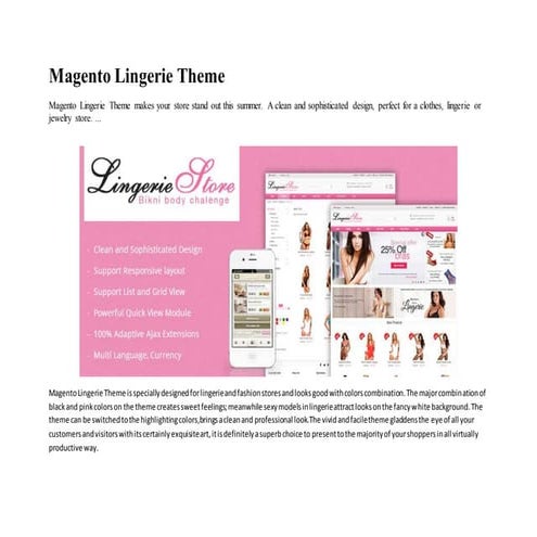 Mag lingerie theme
