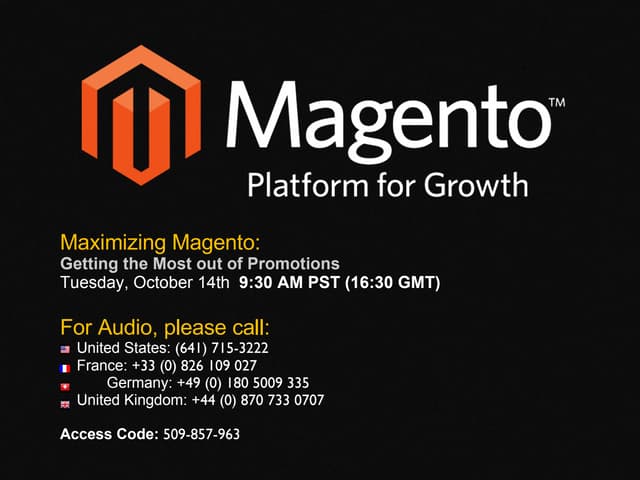 Maximizing Magento: Getting the Most out of Promotions