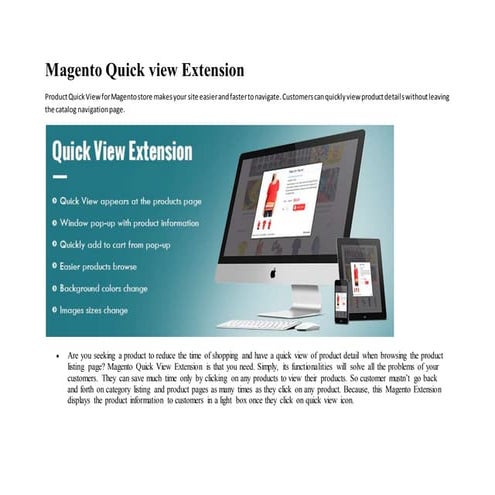 Magento quickview extension