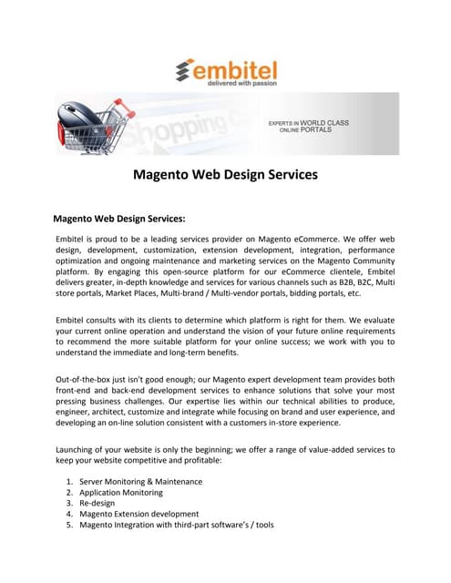 eCommerce website design | DOCX