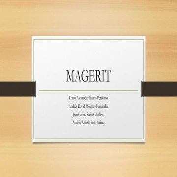 Magerit Metodologia