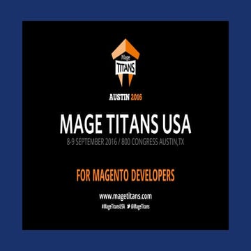 Mage Titans USA 2016 - Kimberely Thomas - Adopting Scrum and Agile for Develo...