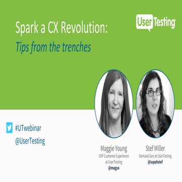 Spark a CX revolution: tips from the trenches