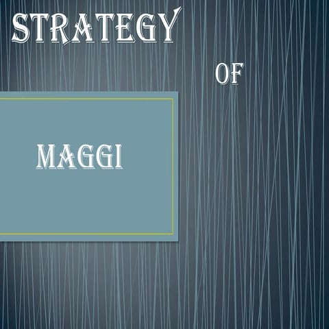 Maggi promotional strategy