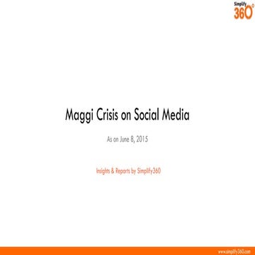 Social Media Creates Greater Hype on Maggi Crisis