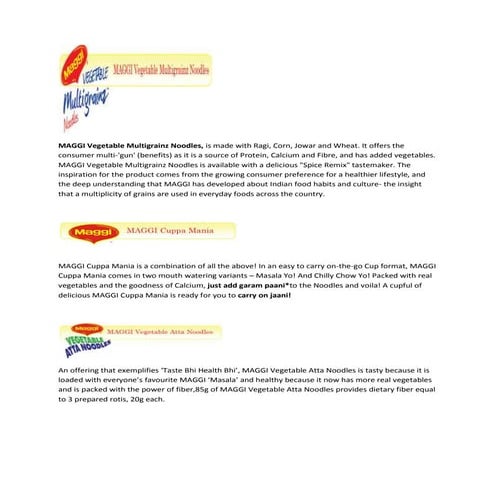 Maggi vegetable multigrainz noodles