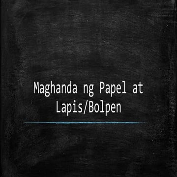 Maghanda ng papel at lapis (review)