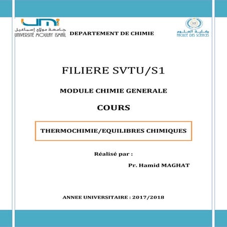 MAGHAT-COURS-SVT-THERMO-EQUILIBRE.pdf L3 | PDF