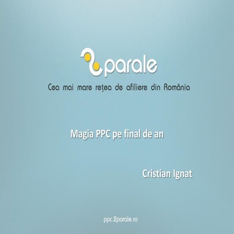 Magia PPC pe final de an - intalnire 2Parale 