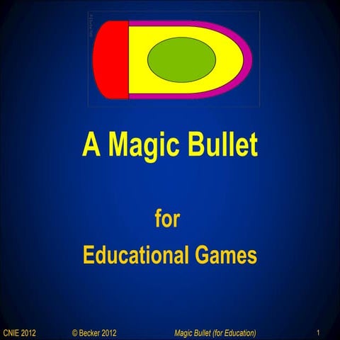 A Magic Bullet for Educational Games