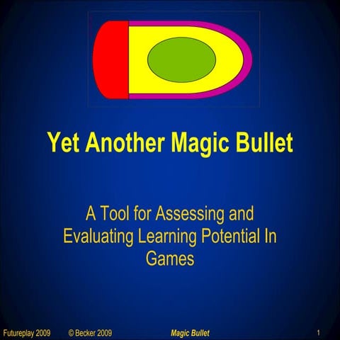 Yet Another Magic Bullet: A Tool for Assessing and Evaluating Learning Potent...