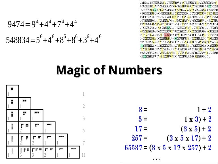 Magic of numbers