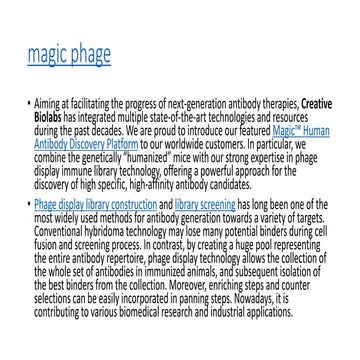 Magic phage