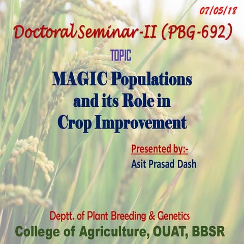 MAGIC populations and its role in crop improvement
