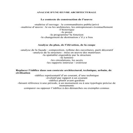 Ma gilot analyse d'une oeuvre architecturale
