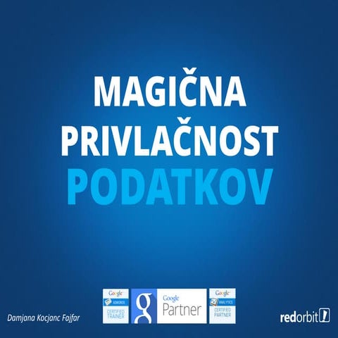 Magična privlačnost podatkov, Damjana Kocjanc Fajfar