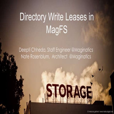 Directory Write Leases in MagFS