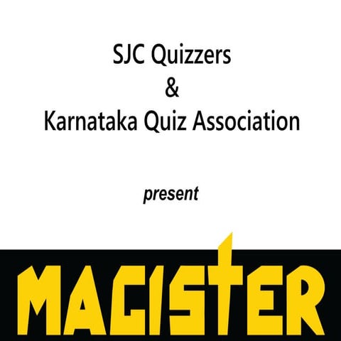 2018 Magister Quiz