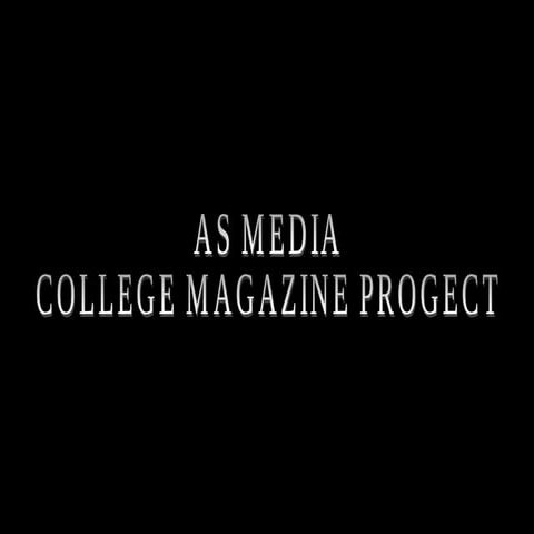 Magizine Presentation