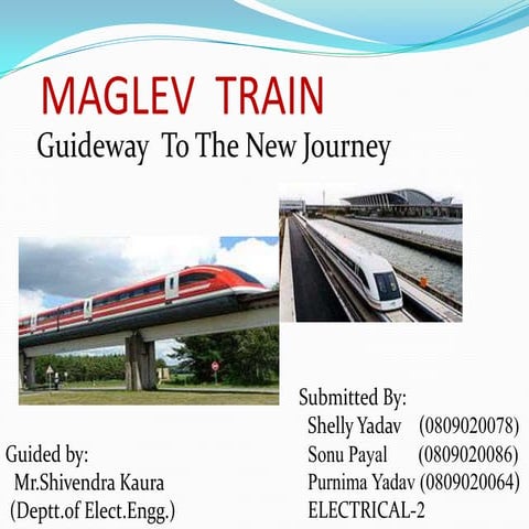 Maglev Train Ppt 1
